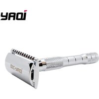 2026 Yaqi Chrome Color Wet Shaving Double Edge Safety Razor Gift Stainless Steel Razor