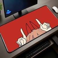 Power Chainsaw Man Computer Mats Anime Mousepad Red Pc Decoration Kawaii Desks Accessories Desk Pads Large Mouse Pad for Desk
