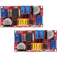 2Pcs XL4015 Max 5A DC-DC Adjustable Buck Converter 4-38V to 1.25-36V, High Power LED Constant Current Driver Module, DC to DC