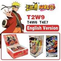 KAYOU Genuine Naruto English Version Sreies2 T2W9 T4W6 Booster Box Anime TCG Rare CR Ninja World Collection Cards Kids Toy Gift