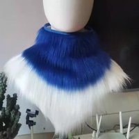 Furry Scarf Cosplay Anime Neck Fur Collar K Style Japanese Custom Single Color Multi Color