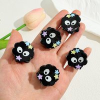 5pcs Creative Funny Little Coal Ball Shape Hair Claw Multi-functional Hair Accessory Women's Side Hair Clip