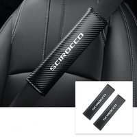 Carbon Fiber Car Seat Belt Cover Car Safety Belt Cushion for SCIROCCO MK2 MK3 Auto Accessories
