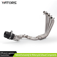 Exhaust Systems Motorcycle Exhaust Tube Front Link Pipe With Two oxygen sensors For CBR650R CBR650F CBR650 CB650F 2014-2025