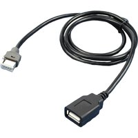 120CM Car 4-pin To USB Female Adapter- Black 12V 4 Pin To USB For Hyundai For Kia USB Cable- Car Electronics Accessories