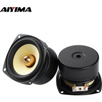 AIYIMA 2Pcs 3 Inch Portable Full Range Audio Speaker 4 8 Ohm 25W HiFi Bullet Bookshelf Speakers DIY Home Amplifier Audio Amp image 4