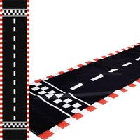 10 Feet Race Car Party Supplies, Racetrack Floor Running Mat Race Car Table Cloths for Birthday Party Festivals Decorations