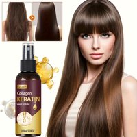 GSWP Leave-in Keratin Hair Spray deeply moisturizes, leaving hair soft and smooth while providing heat protection.100ml