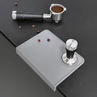 Espresso Tamper Mat Tamping Rest Holder Corner Edge Pad Silicone Coffee Tamping Mat for Espresso Machine Tamp Mat for Coffee Bar