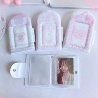 Cute 3 Inch Photocard Binder Album 32 Pockets PP Mini Photo Album Sweet Kpop Photo Card Book Holder