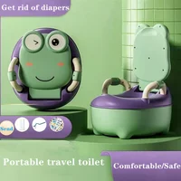 Cartoon Frog Baby Potty Toilet Seat Portable Children's Potty Training Seat Baby Boy WC Pot Baby Toilet Boy Urinal Travel Pot