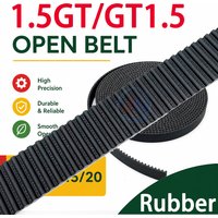 Rubber 1.5GT 1.5M Open belt Rubber Belt Open Rubber Timing belt Width 6/9/10/15mm Rubber Positioning Accuracy 3D printer GT1.5