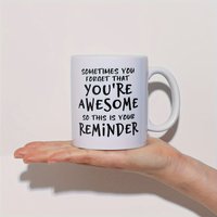 1pc-Ceramic letter coffee cup - Perfect birthday and holiday gift - Microwave and dishwasher safety mug