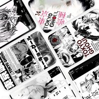 Anime Tokyo G-Ghoul Fashion Matte Gold Silver Black Matte Film Skin Sticker Tape for Bank Credit Debit Card