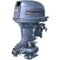 40HP 2-Stroke High Power Outboard Motor, Compact Lightweight Build for Remote Fishing