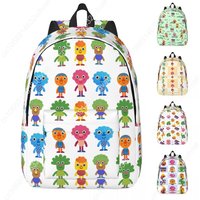 Noodle & Pals Micro Super Simple Cool Backpack with Pocket Travel Nursery Rhymes Songs Daypack for Men Women College Canvas Bags