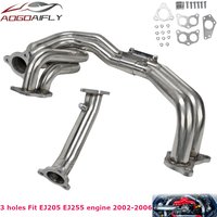 EJ205 EJ255 engine 3 Holes Exhaust Header for 2002-2006 Subaru Impreza WRX/STi Sedan/Wagon 4-Door 2.0L 2.5L Stainless