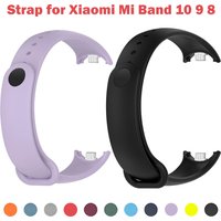 Silicone Strap for Xiaomi Mi Band 10 9 8 Strap Sport Rubber Bracelet pulseira Correas for Xiaomi Mi Band 9/8/10 Accessories