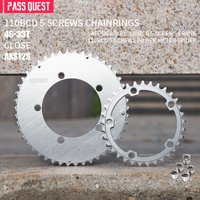 Road Bike Chain ring 110bcd 5 bolt double chainring,Only For 12 speed AXS chain