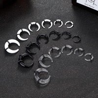 18Pcs 14G-4G Acrylic Pincher Tapers Septum Ring C Shape Buffalo Stretcher Expander with O-Rings Stretching Pierced Nose Ear