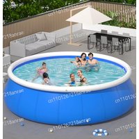 1.8 meters outdoor inflatable swimming pool circular mesh design