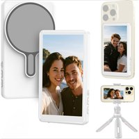 Selfie Monitor Screen for IPhone/Android Magnetic Phone Vlog Selfie Screen with Bluetooth Remote Wireless Camera Monitor Selfie