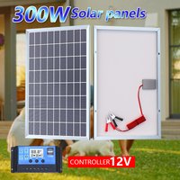 600W Solar Cell Photovoltaic Panel Power Bank with Alligator Clip/ IP65 Water Resistance for Solar Panel Camping Equipment