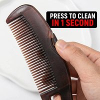 Press to Clean Scalp Comb – Instant Itch Relief, Scrape Out Oil Capsules, Flat Hair to Fluffy, Self-Cleaning Hollow Design, Dail