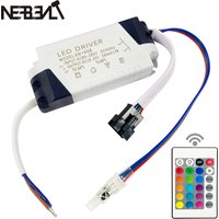 3W/6W/12W/18W+RGB Transfermer For Ceiling Lights 2 Ways Output 280mA LED Driver,With 5pin Connetor IR Receiver Head AC110-265V