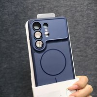 Business Matte Shockproof For Magsafe Magnetic Phone Case For Samsung S26Ultra S26 Plus Glass Lens Protect Wireless Charge Cover