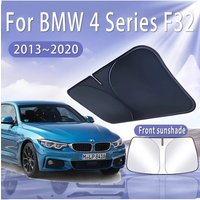 For BMW 4 Series F32 F33 F36 2013~2020 Foldable Car Sun Visor Front Windshield Sunshade Heat Insulation Summer Auto Accessories