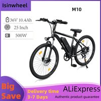 Isinwheel M10 500W Electric Bicycle 36V 10.4Ah Battery Sports & Entertainment City Cycling Road Ebike