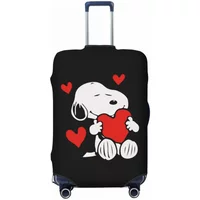 Thick Elastic Luggage Protector Cute Dogs Design For 18-32 Inch Luggage Dustproof Washable Anti-Scratch Travel Suitcase Cover