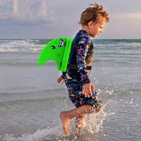 Kid Swimming Tranning Aid Shark Fin Back Float Board EVA Foam Safety Floating Board With Adjustable Belt Fin-Shaped Swimming Aid