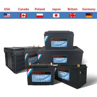 12V/24V LiFePO4 Battery with BMS - 30/50/100/120/135/300Ah for Golf Cart, Solar, RV, EV - Long Lifespan