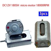 3pcs 180SH Micro Motor DC12V Carbon Brush Electric Motor 18000RPM High Speed DC motor Big Cooling Hole Engien