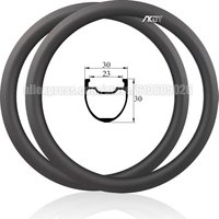 Carbon Fiber BMX Rim 20 Inch 406 Clincher Tubeless 30mm Disc Brake Rim Brake 28 36 Holes for 20x1.75-1.95 Tires