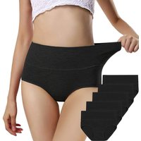 4 Teile/satz Hohe Taille Unterwäsche Baumwolle Höschen Frauen Körper Abnehmen Solide Briefs Plus Größe Unterhose Weibliche Atmungsaktive Wäsche