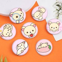 Cute Cartoon Rilakkuma New Brooches Soft Button Pin Funny Silly Gnarpy on A Skateboard Meme Badge Gamer Collection Gifts