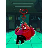 Bob Velseb Heart Keychain/Cute and Fun Character Pendant Game Peripheral Gift