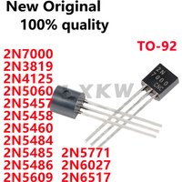 20/PCS New 2N7000 2N3819 2N4125 2N5060 2N5457 2N5458 2N5460 2N5484 2N5485 2N5486 2N5609 2N5771 2N6027 2N6517 TO-92 In Stock