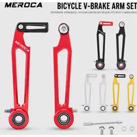 MEROCA Folding Bike V-Brake Caliper Aluminum Alloy Long/Short Arm Compatible Brake Set for BMX Folding Bicycle Accessories