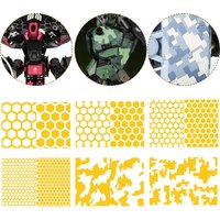 Pre-cut Masking for Modeler DIY Model Hobby Spray Covering Tape Masking Sticker(Size 3.0mm-9.0mm) Hexagon/Camouflage Available