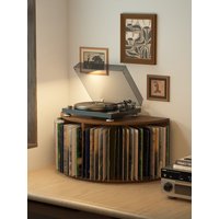 Record player storage rack in the study, vinyl record storage rack, magazine book organizer, comic disc rack, CD rack