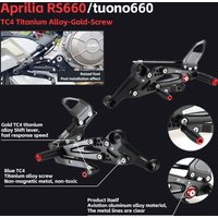 Motorcycle CNC Adjustable Rear Set Rearsets Footrest Foot Rest For Aprilia RS660/Tuono660 2021 2022 2023 2024 2025