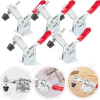 2Pcs Horizontal Toggle Clamp Quick-Release Toggle Clamps Set GH-201/201A/201B/201C/225D Vertical Toggle Clamp Hand Clip Tool