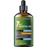 YUITIKUE 7 - in - 1 Hair Essential Oil, Reduces Dryness & Moisturizes Quickly, with Rosemary, Castor & More Oils