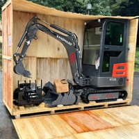 XT20 Nieuwe 2 Ton Mini Graafmachine Dieselmotor Europese Volledig Hydraulische Rupsgraafmachine 2000kg Minibagger Voordelige Prijs Aanbieding