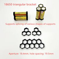 Triangle 18650 lithium battery combination fixed bracket with buckle support splicing combination battery bracket