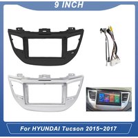 For HYUNDAI Tucson 2015~2017(9Inch)Car Radio Fascias Android GPS MP5 Stereo Player 2 Din Head Unit Panel Dash Frame Installation